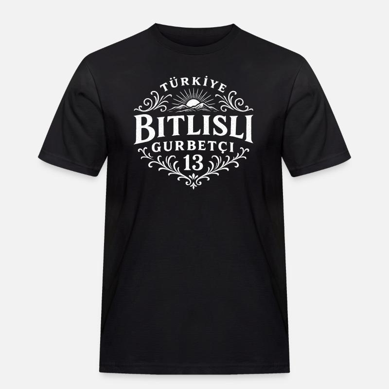 Bitlis - Männer Workwear T-Shirt - Schwarz
