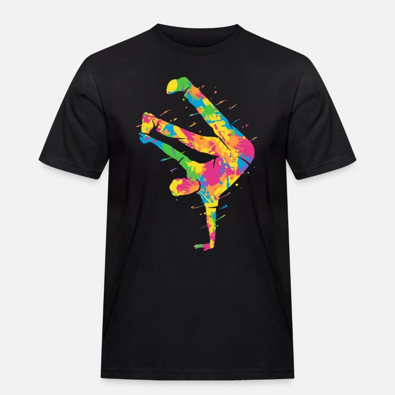 Breakdancing Bunt Breakdancer Jungen Breakdance - Männer Workwear T-Shirt - Schwarz