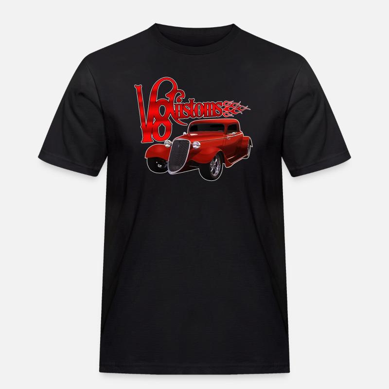 Dogana V8 - Maglietta da lavoro per uomo - nero