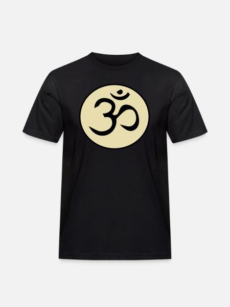 Om - Männer Workwear T-Shirt - Schwarz
