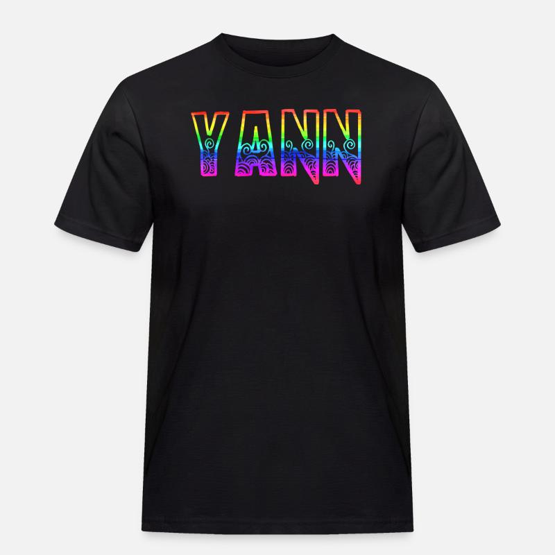 yann rs rainbow - Men's Workwear T-Shirt - black