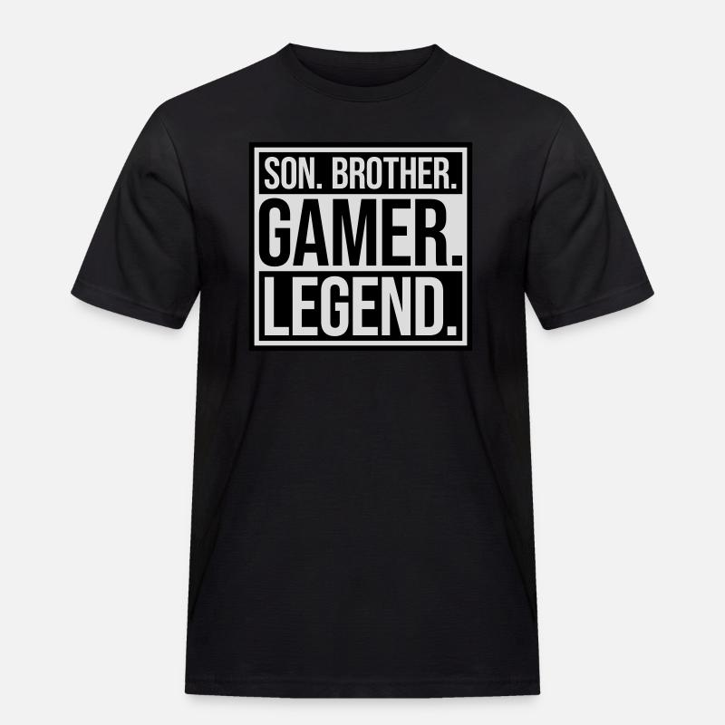 Son Brother Gamer Legend - Men's Workwear T-Shirt - black