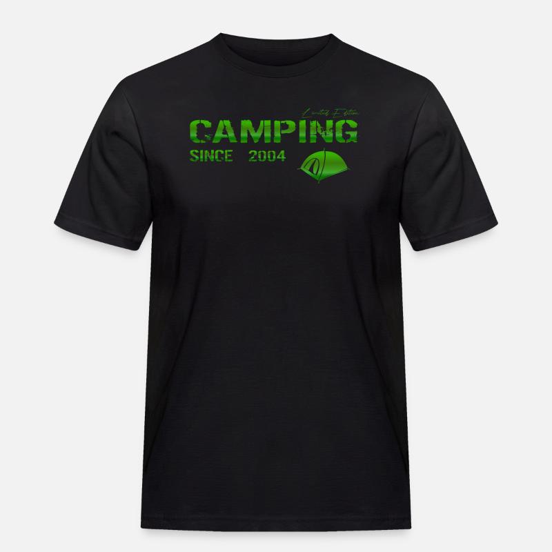 Camping 2004 Geschenk - Männer Workwear T-Shirt - Schwarz
