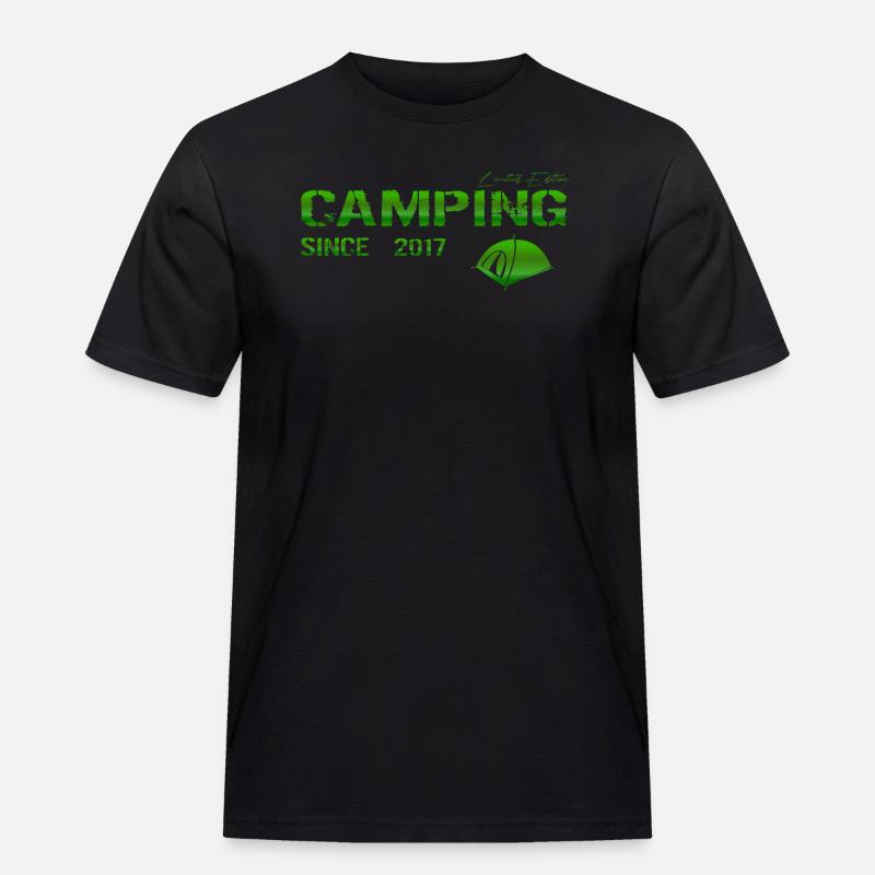 Camping 2017 Geschenk - Männer Workwear T-Shirt - Schwarz
