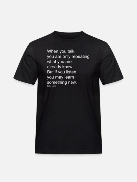 When you speak - Men's Workwear T-Shirt - black