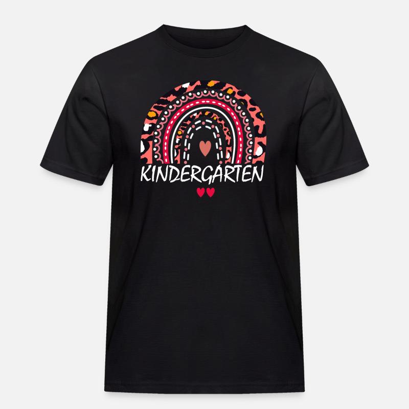 Boho Kindergarten Squad Geschenk - Männer Workwear T-Shirt - Schwarz