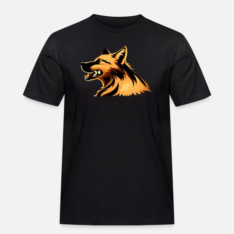 Wolf - Men's Workwear T-Shirt - black