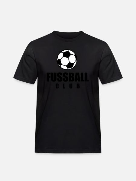 fussball club - Männer Workwear T-Shirt - Schwarz