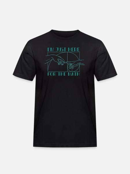 Fibonacci Numbers Geometry Math Teacher - Men's Workwear T-Shirt - black