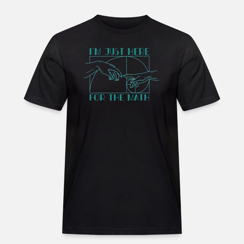 Fibonacci Numbers Geometry Math Teacher - Men's Workwear T-Shirt - black