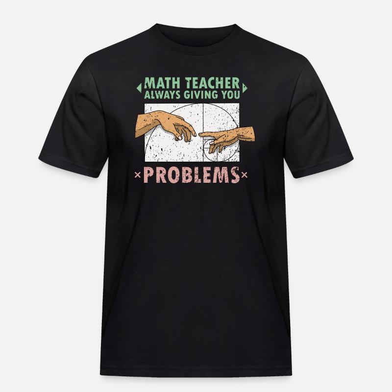Fibonacci Math Teacher Art Creation - Men's Workwear T-Shirt - black