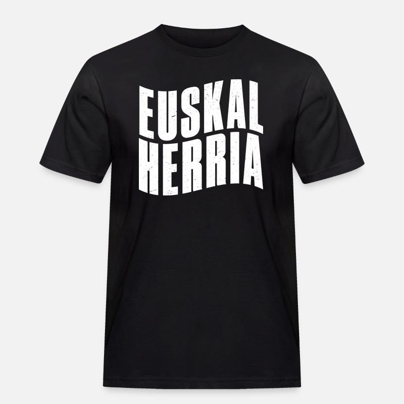 Basken Basco Euskotarak Baskische Sprache - Männer Workwear T-Shirt - Schwarz