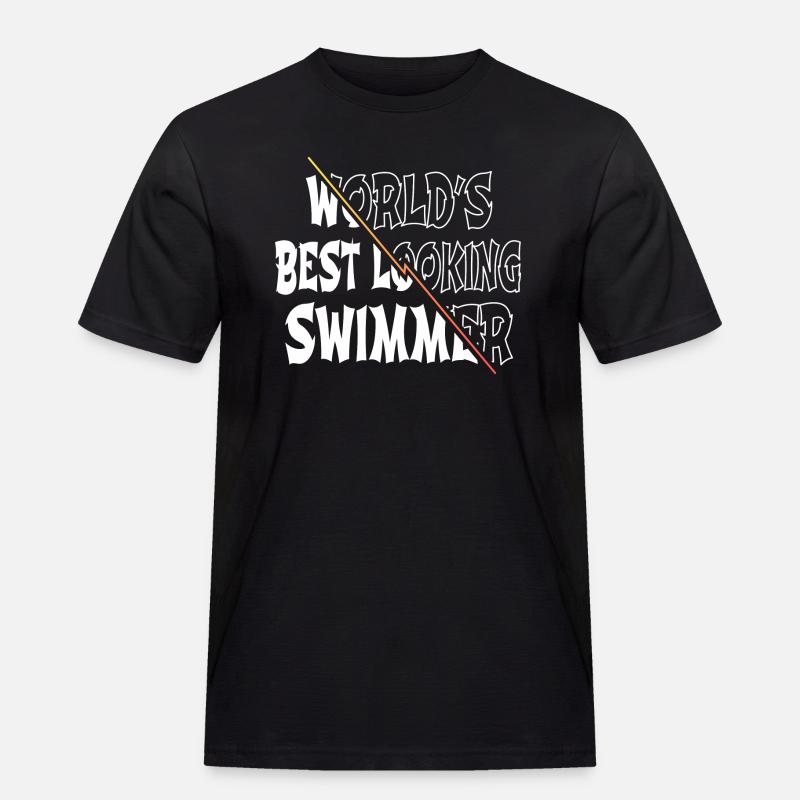swimming instructor swimming trunks - Männer Workwear T-Shirt - Schwarz