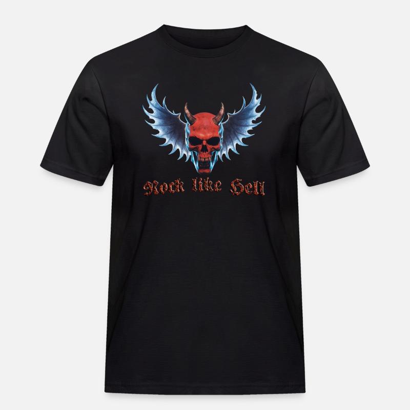 Wing Devil 2024 01 - Männer Workwear T-Shirt - Schwarz