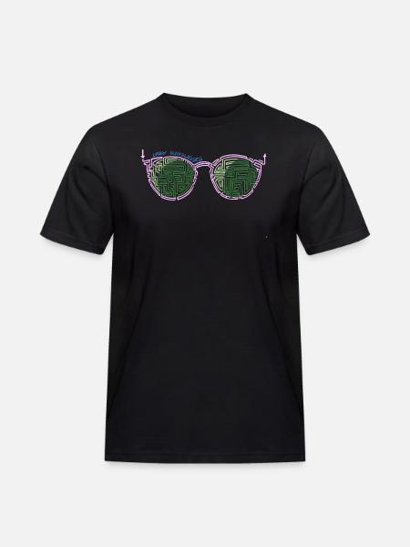 Laby Sonnenbrille 2 - Männer Workwear T-Shirt - Schwarz