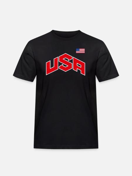 TEAM USA - Men's Workwear T-Shirt - black
