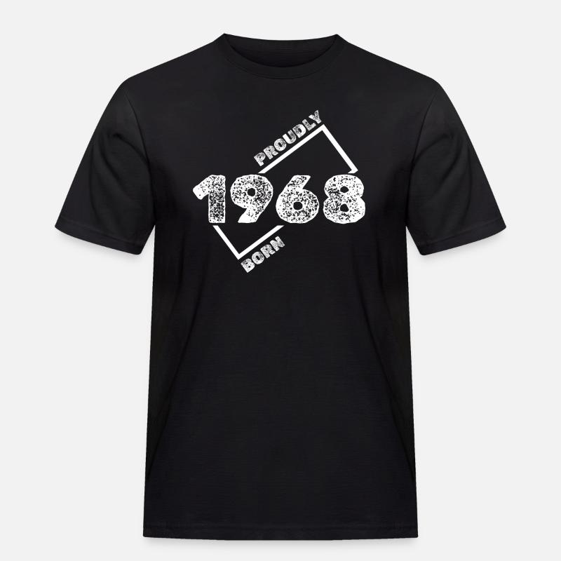 Geschenkidee 1968 - Männer Workwear T-Shirt - Schwarz
