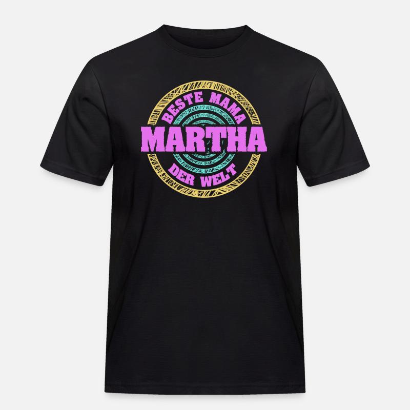 Mutter Martha - Männer Workwear T-Shirt - Schwarz