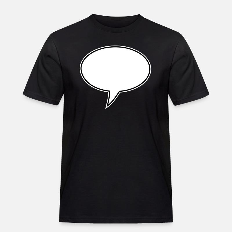 Speech Bubble Design Links - Men's Workwear T-Shirt - black