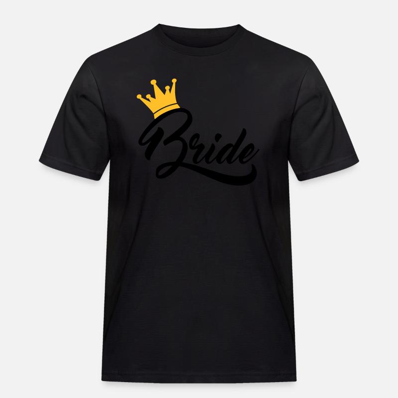 bride - Männer Workwear T-Shirt - Schwarz