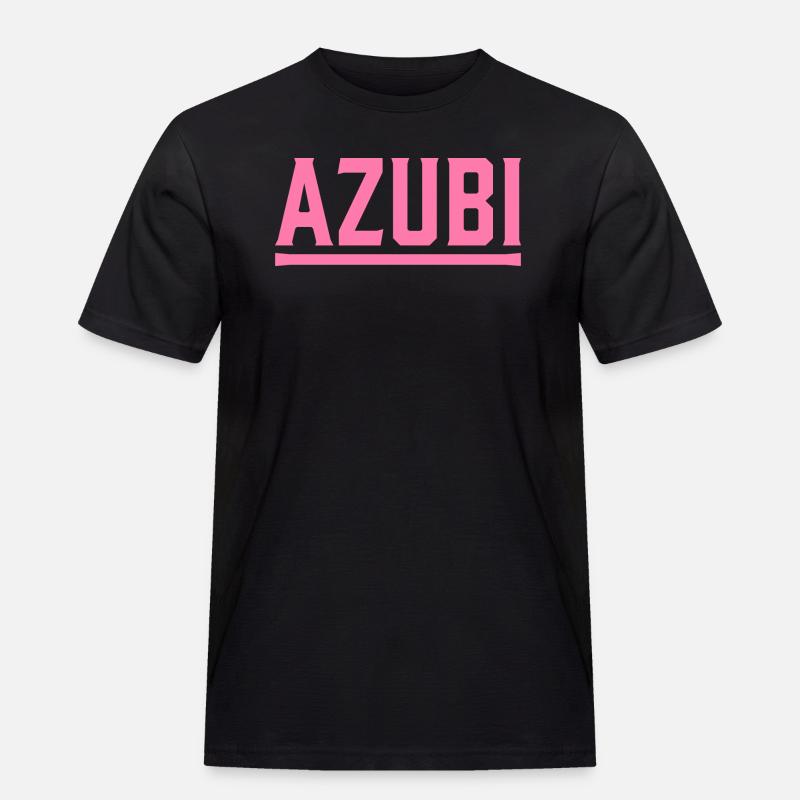 Azubi Tshirt 4 23 rosa - Männer Workwear T-Shirt - Schwarz