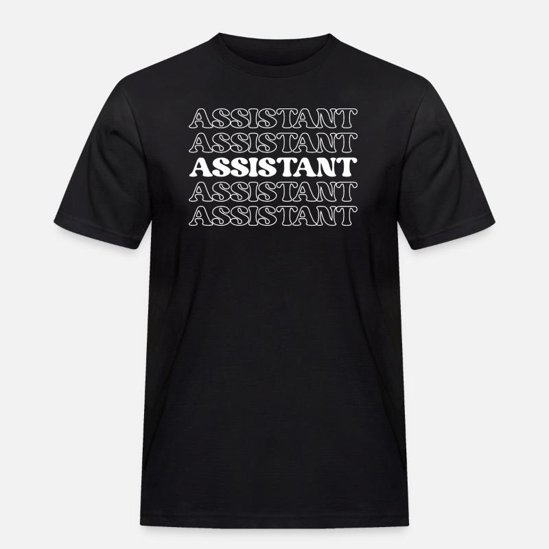 Assistent Assistent Helfer Unterstützer - Männer Workwear T-Shirt - Schwarz