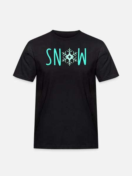 Snowflake Snow - Men's Workwear T-Shirt - black