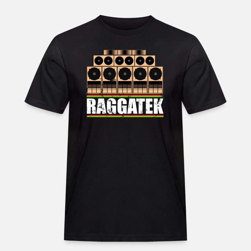 Raggatek - Männer Workwear T-Shirt - Schwarz