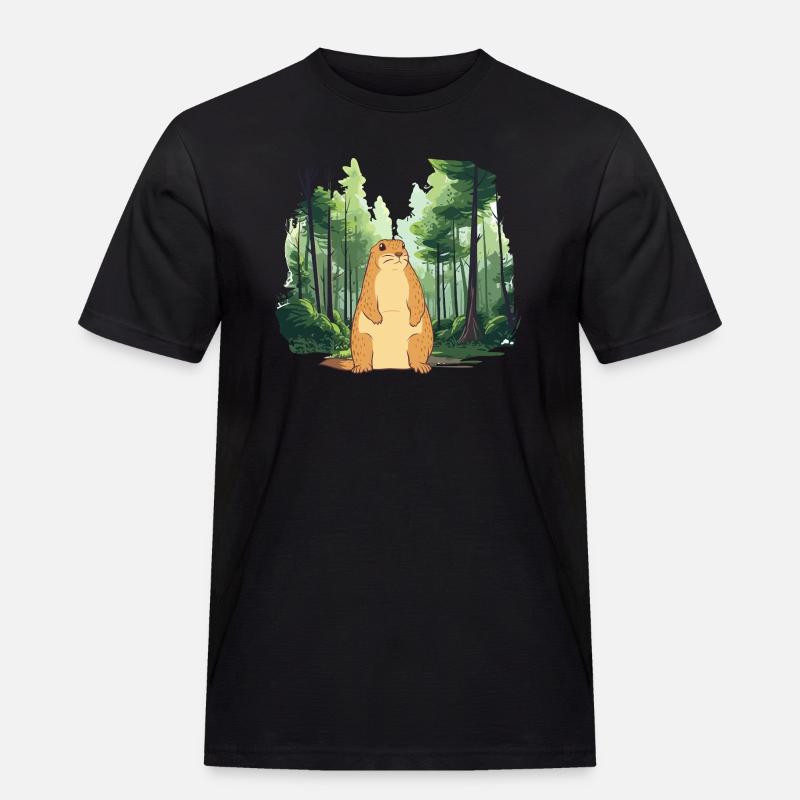 Strong groundhog nature landscape - Men's Workwear T-Shirt - black