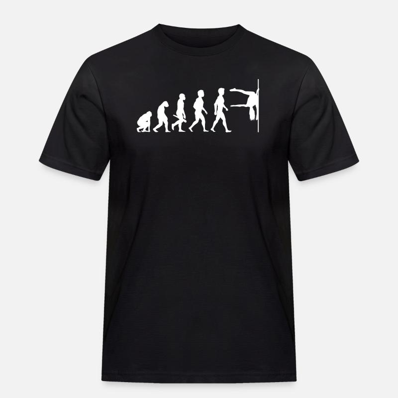 Evolution Poledance Pole Dancing Danse - T-shirt Workwear homme - noir