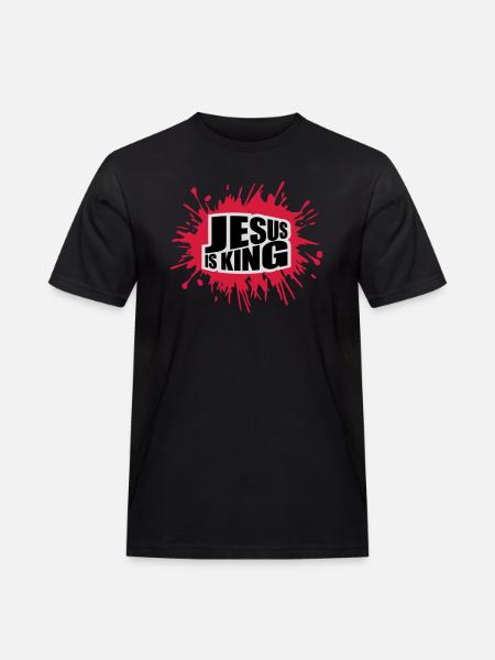 jesus is king quote - Men's Workwear T-Shirt - black