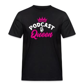 Podcaster Podcast - Men's Workwear T-Shirt - black - Front - AI Model Male 178 light (178cm)