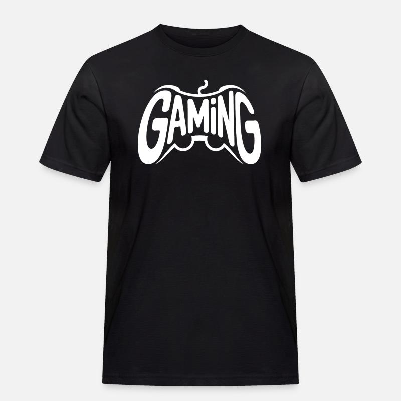 Gaming - Cool Controller Logo - Men's Workwear T-Shirt - black