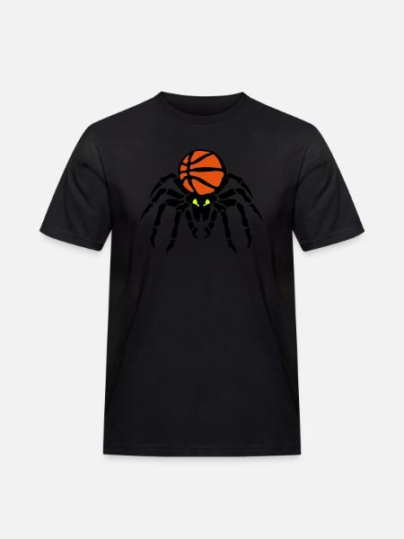 basketball spider spider spinner flask - Men's Workwear T-Shirt - black