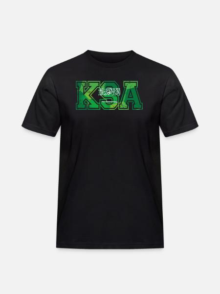 KSA Saudi Arabia - Men's Workwear T-Shirt - black