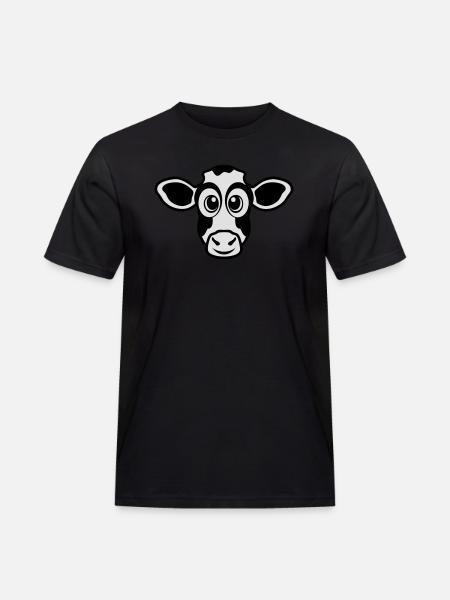 animal cow drawing cow 2110 - Men's Workwear T-Shirt - black