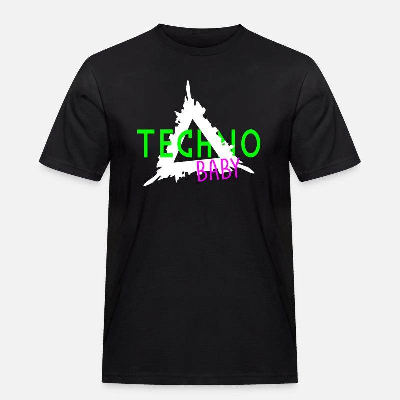 Techno bébé 3 - T-shirt Workwear homme - noir