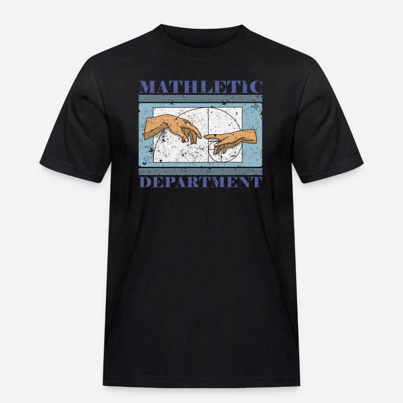 Fibonacci Kunst Geometrie Spirale Schüler - Männer Workwear T-Shirt - Schwarz