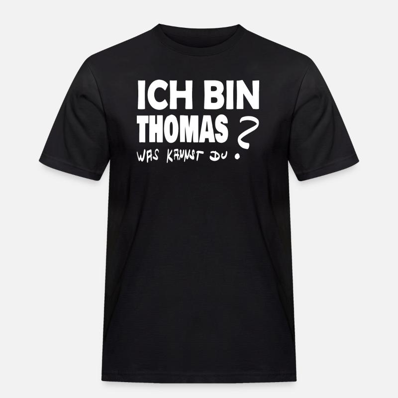 Gift for Thomas - Men's Workwear T-Shirt - black