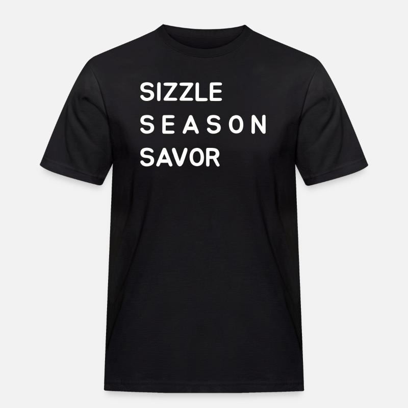 Saveur de saison grésillante - T-shirt Workwear homme - noir