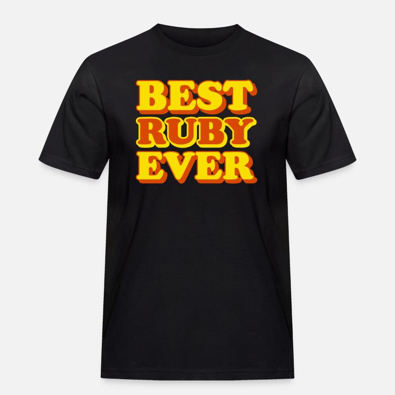 Ruby First Name Funny Gift - Men's Workwear T-Shirt - black