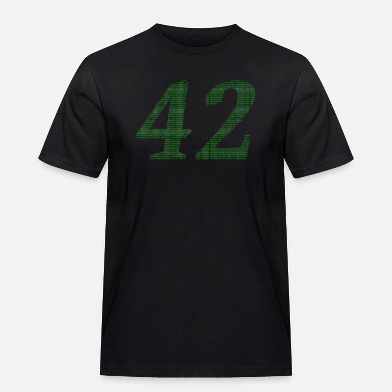 42 - Männer Workwear T-Shirt - Schwarz