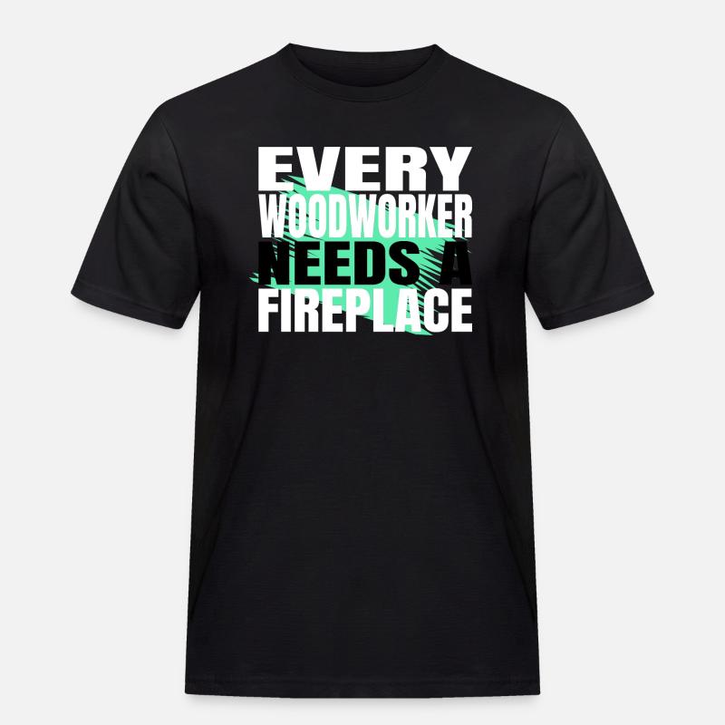 jokes badge present idea tools - Männer Workwear T-Shirt - Schwarz