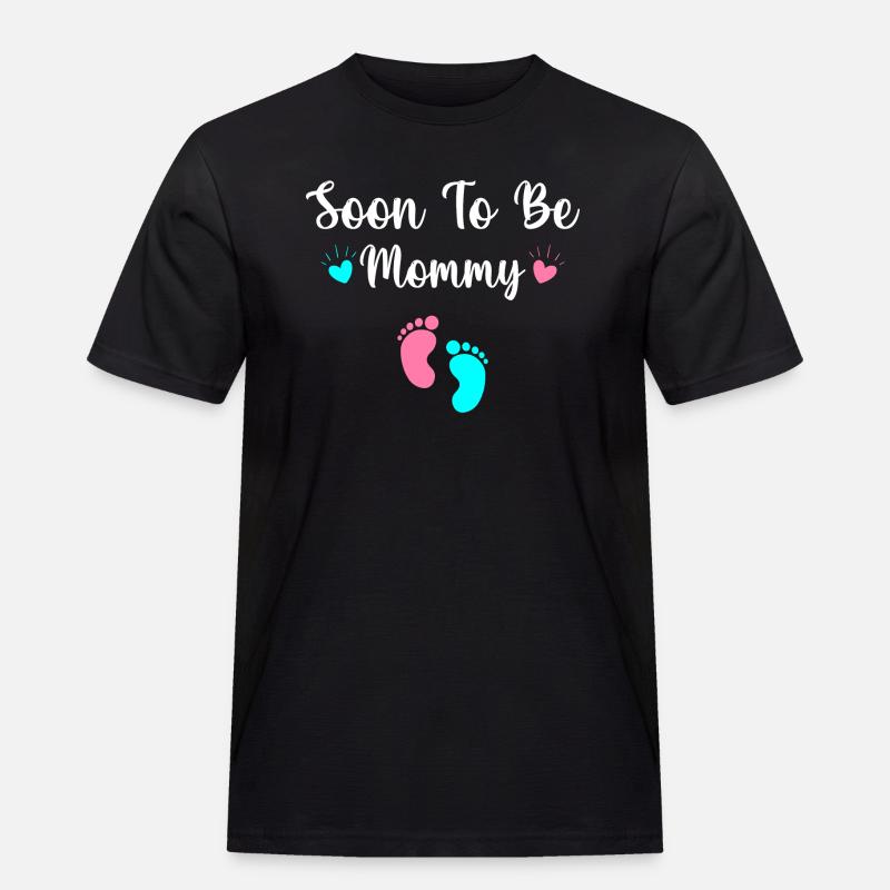 Bald Mama werden - Männer Workwear T-Shirt - Schwarz