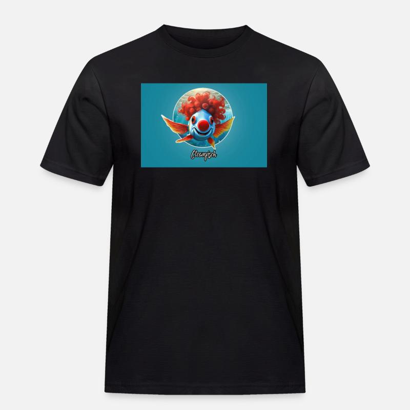 Pun ambiguous german expression - Clownfisch - Männer Workwear T-Shirt - Schwarz
