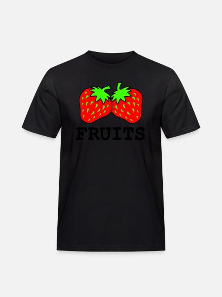 Fraises - T-shirt Workwear homme - noir