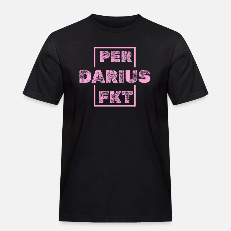 Darius Darius - Männer Workwear T-Shirt - Schwarz