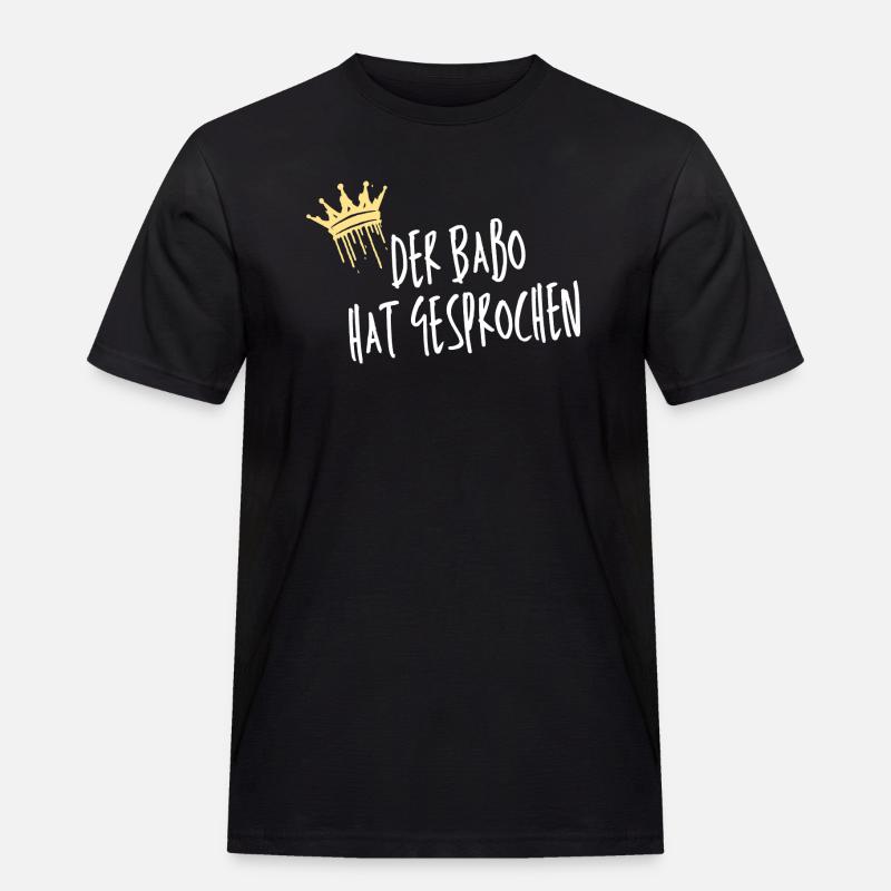 BaBo two - Männer Workwear T-Shirt - Schwarz