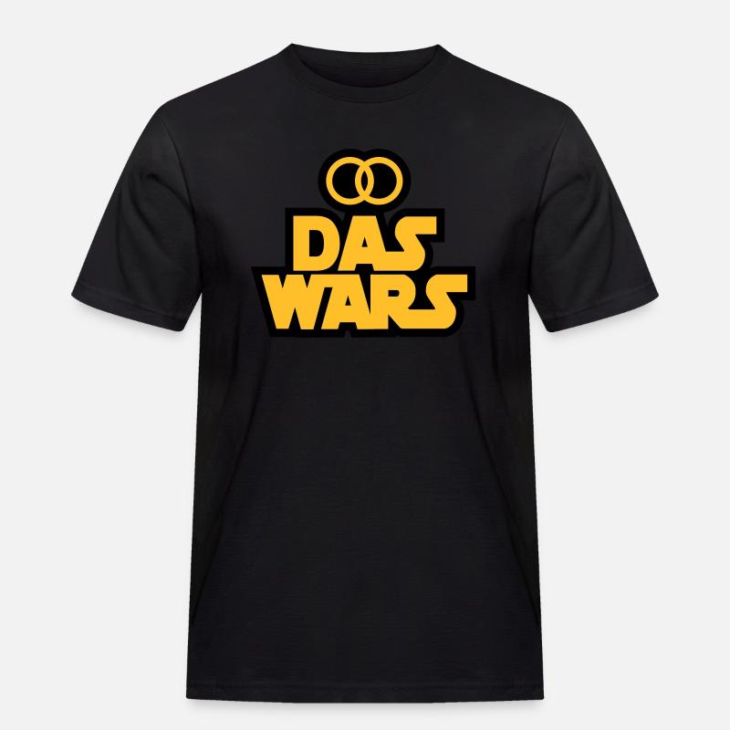 Das Wars - Männer Workwear T-Shirt - Schwarz