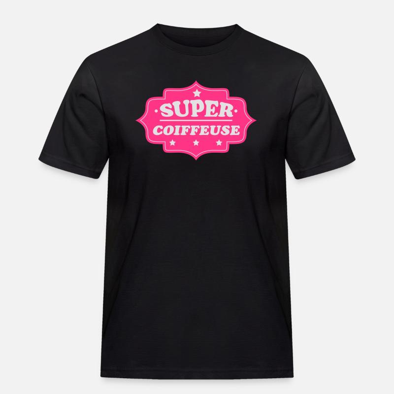 Super coiffeuse - Männer Workwear T-Shirt - Schwarz